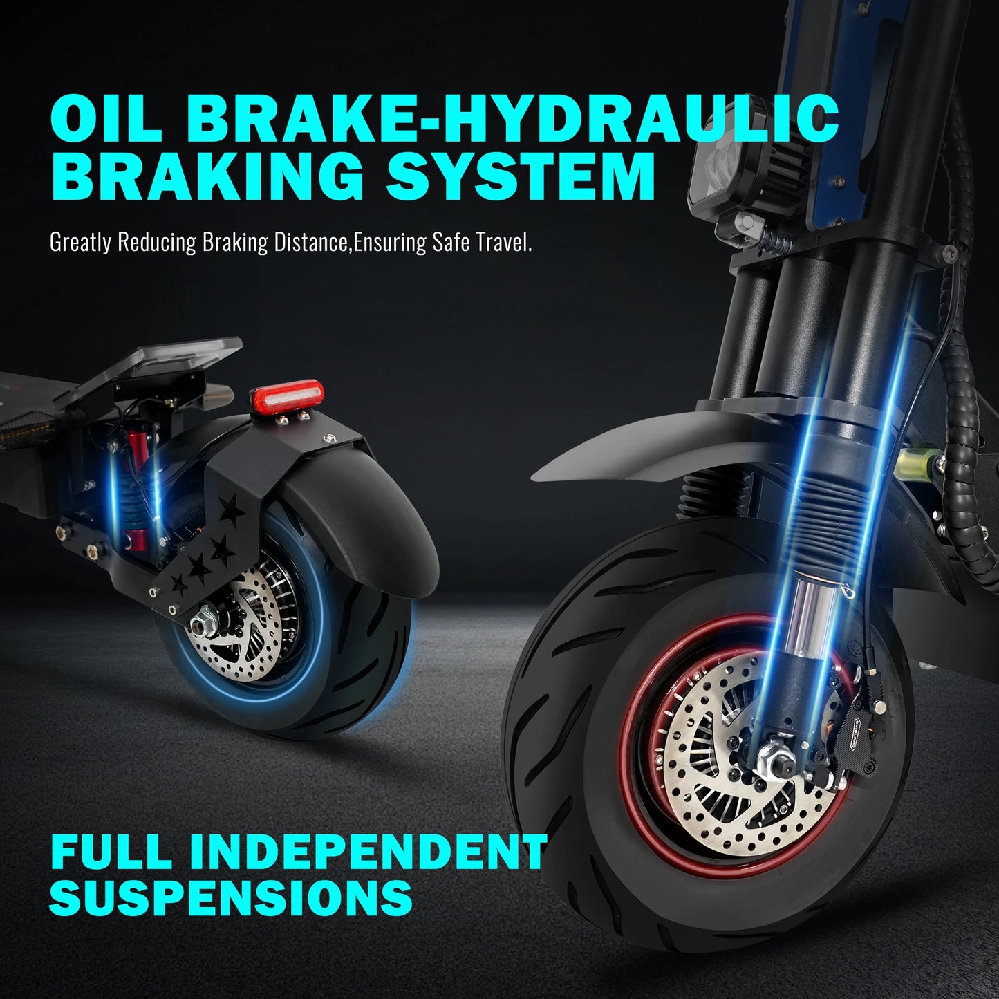 FREE GIFT ADULT ELECTRIC SCOOTER 60V 6000W SPEED DUAL MOTOR 65 MILES RANGE