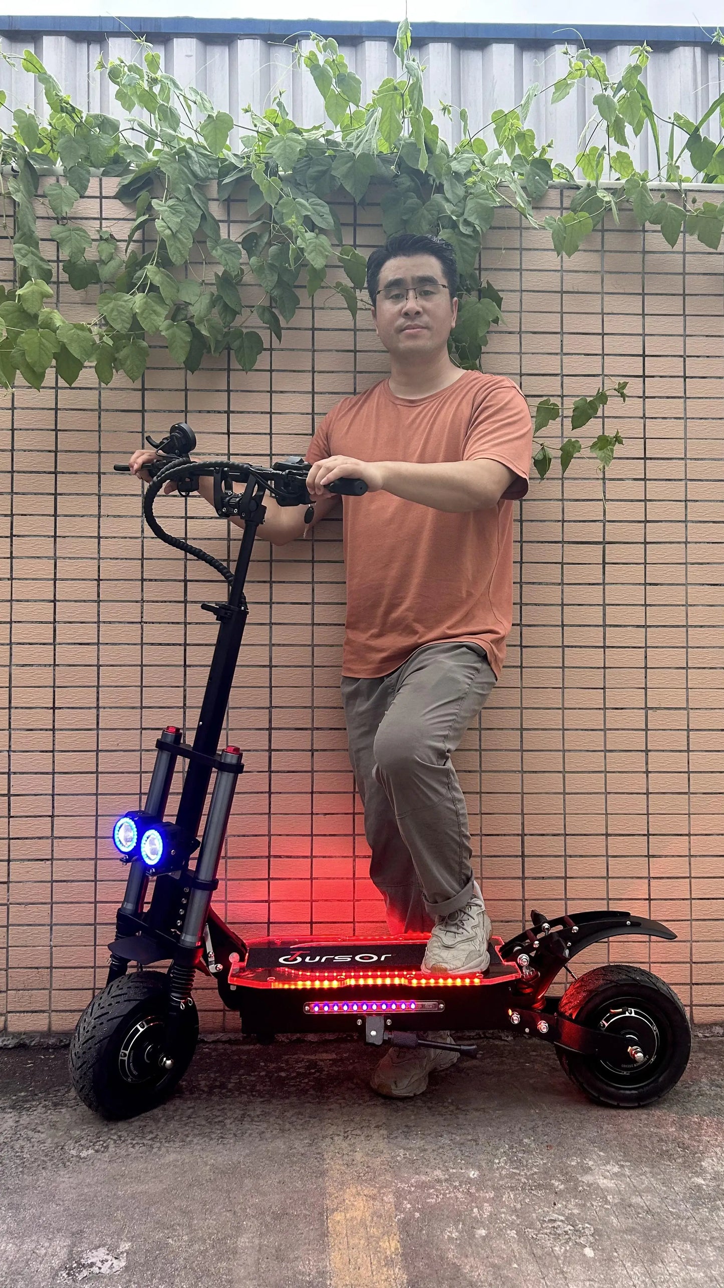 6000W 60V 50Ah 11 inch off-road tyre Kick scooter dual motors removable seat hydraulic shock absorption Folding Electric Scooter