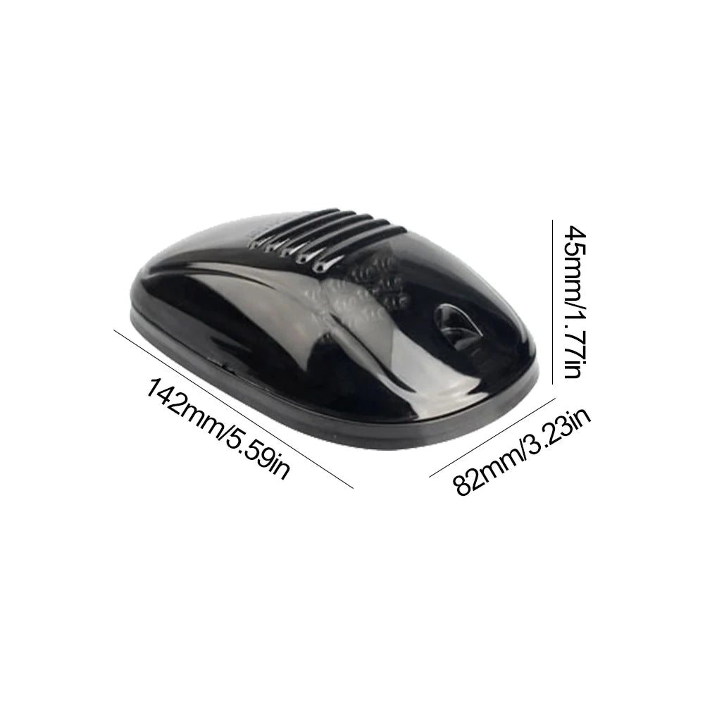 5Pcs Amber 9 LED Top Clearance Running Light 12V/24V Cab Roof Top Marker Running Light IP68 Waterproof for Pickup Trucks SUV