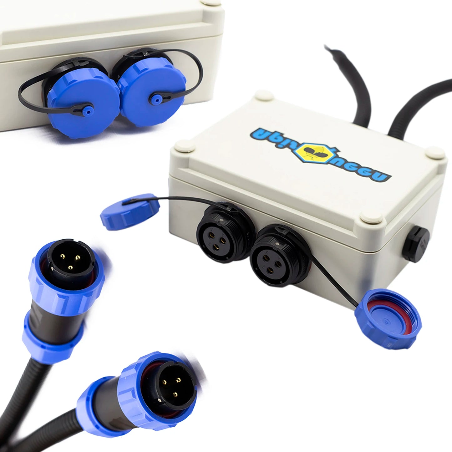 U2 Set 12-16V Brushless Underwater Thruster 3.4Kg(7.5LB) Thrust,with ESC and Not Waterproof Remote Control for Fishing Boats