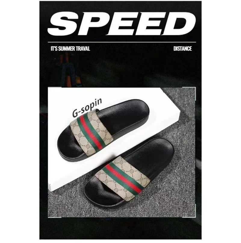 Designer Men Women Slippers Sandals with Correct Flower Box Dust Bag Shoes Snake Print Slide Summer Wide Flat Slipper SG5
