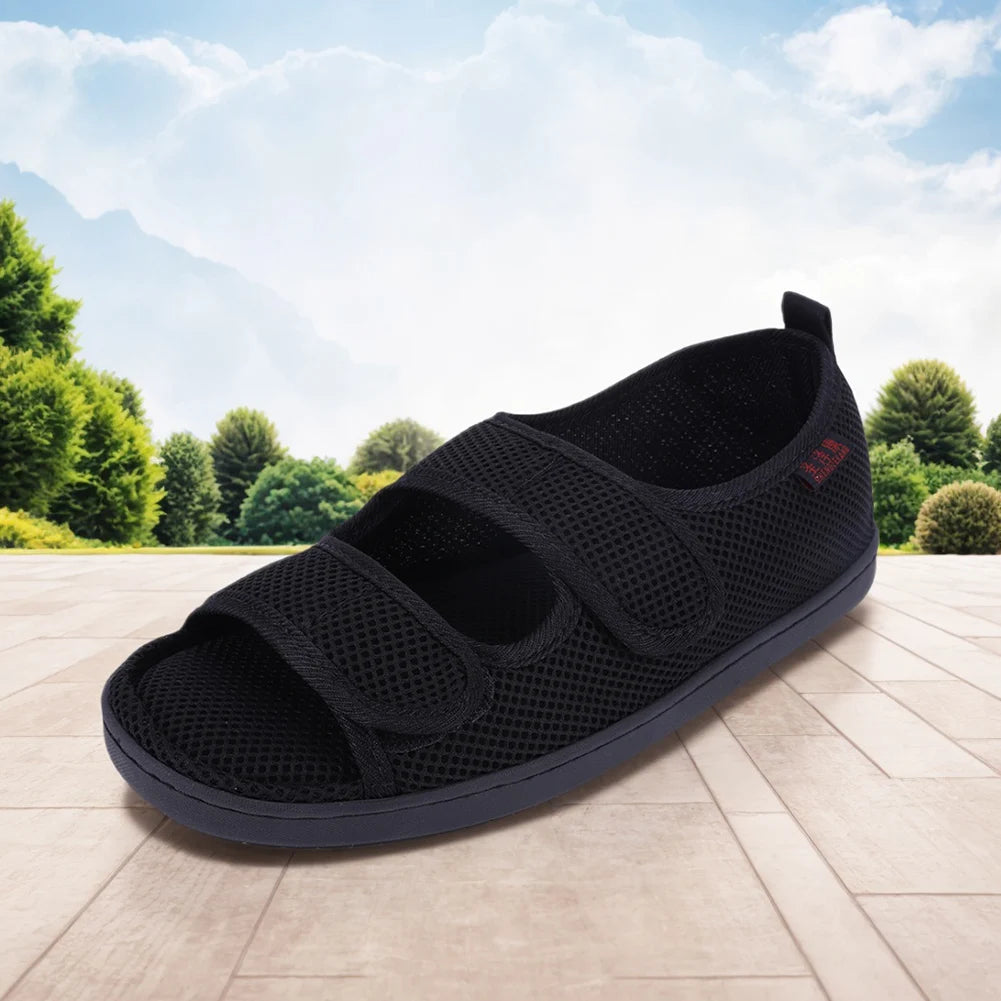 Diabetic Sandals Breathable Summer Walking Sandals Anti-Slip Soft Elderly Sandals for Elderly Swelling Sensitive Feet