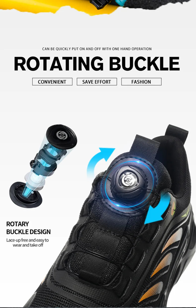 Soft sole lace-free anti-smash and anti-puncture safety shoes