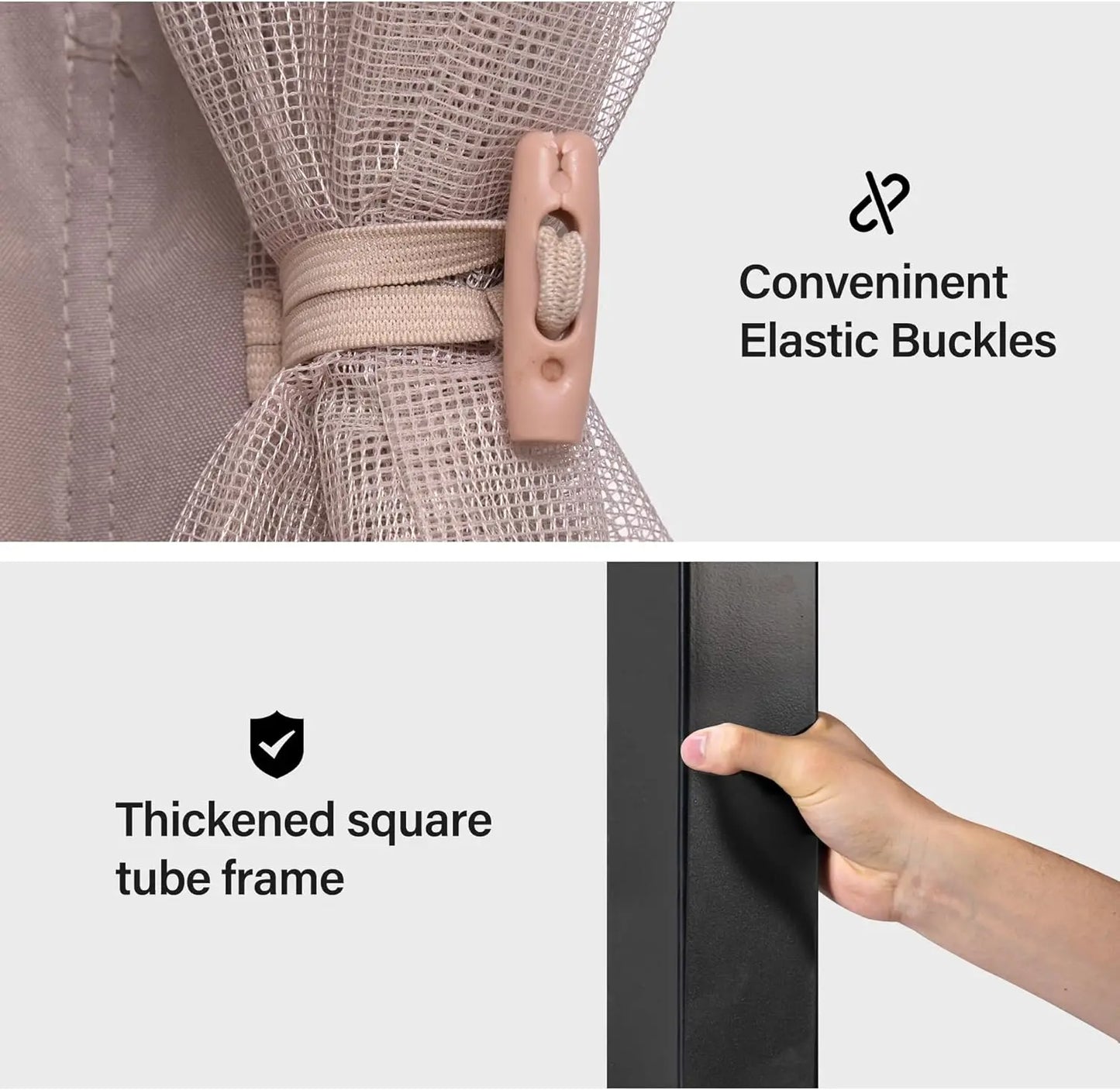 Outdoor Patio Gazebo 10'x13' with Expansion Bolts, Heavy Duty Gazebos Shelter Party Tent with Double Roofs, Mosquito Nets