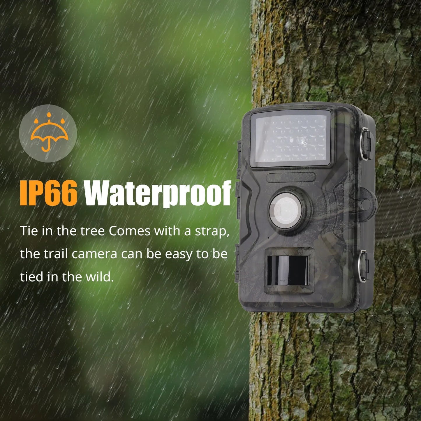 wildlife camera 1080P Hunting Camera 2.0in LCD 16MP Infrared Night Vision Mobile Monitoring IP66 Waterproof Trail Camera