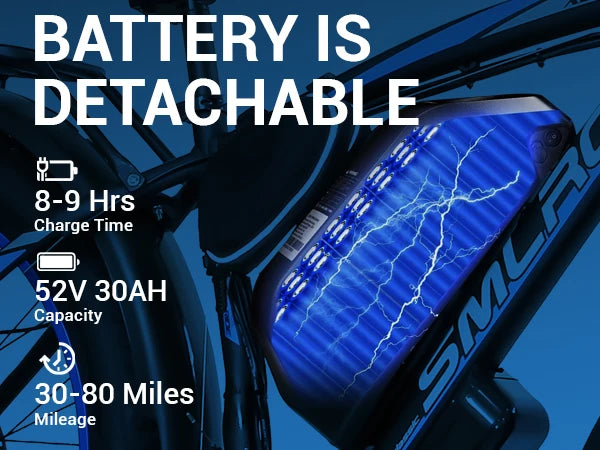 ORLMS XDC600 adult E-bike 1000W 52V 30Ah battery Electric Bike,26-inch All-terrain fat tire E-Mountain bike