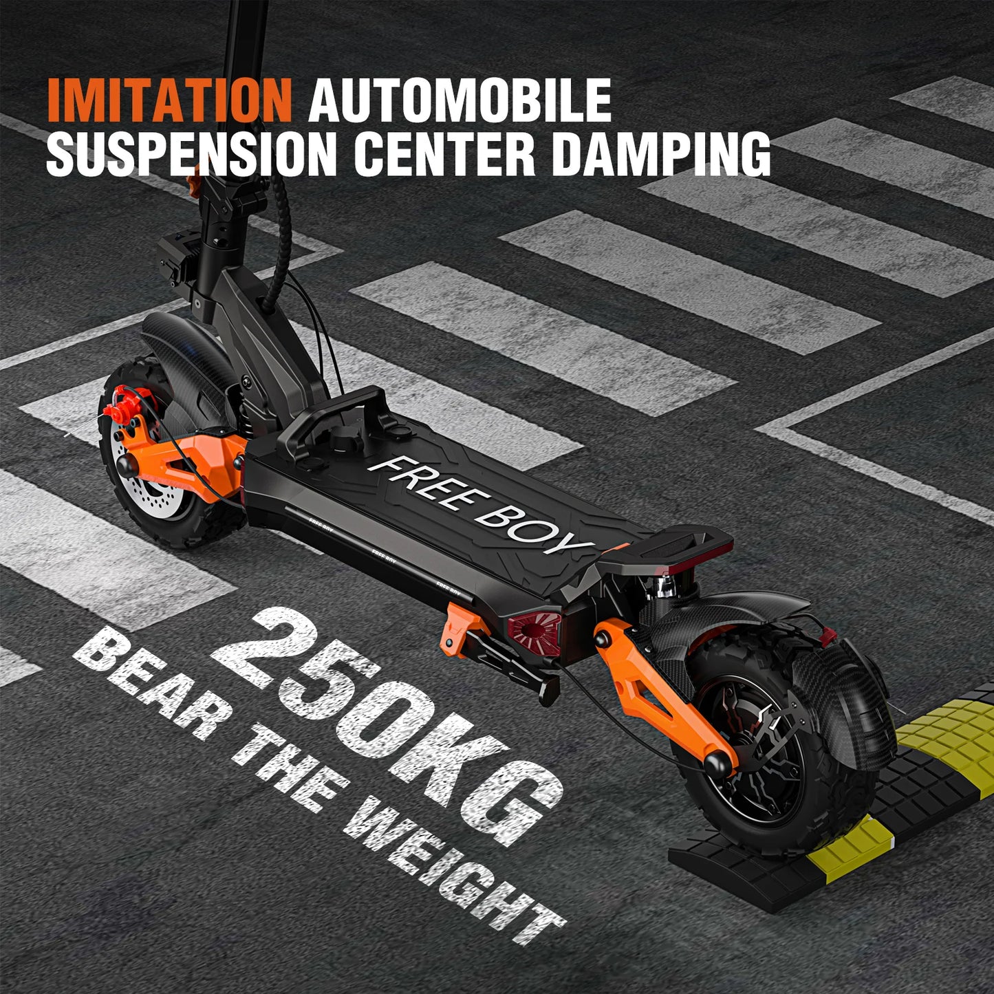 Powerful Dual Motor Electric Scooter for Adults 6000W, 55Miles Range, 11'' Off-road Tires, Fast Electric Scooter 50Mph