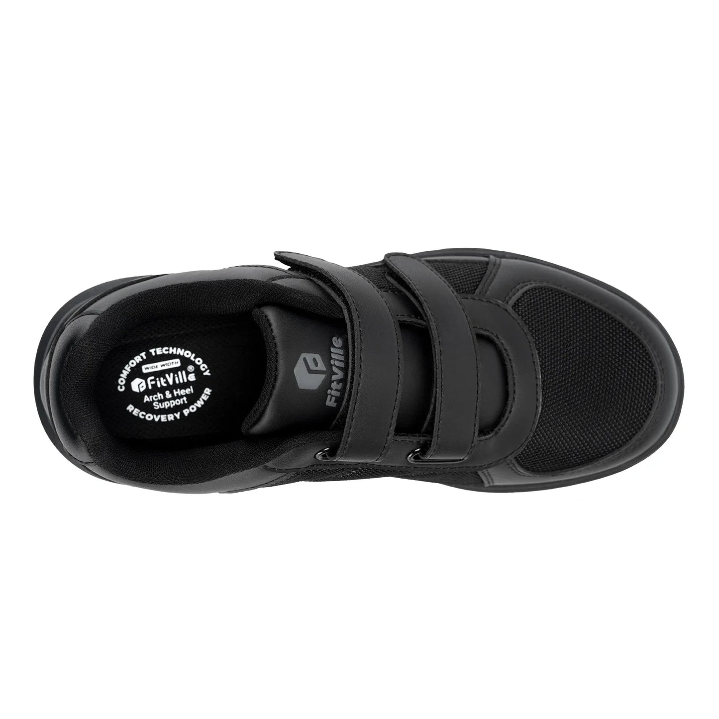 Extra Wide 4E Men'S Diabetic Shoes Senior Causal Shoe Relieve Neuropathy Suitable For Swollen Foot Pain With Arch Support