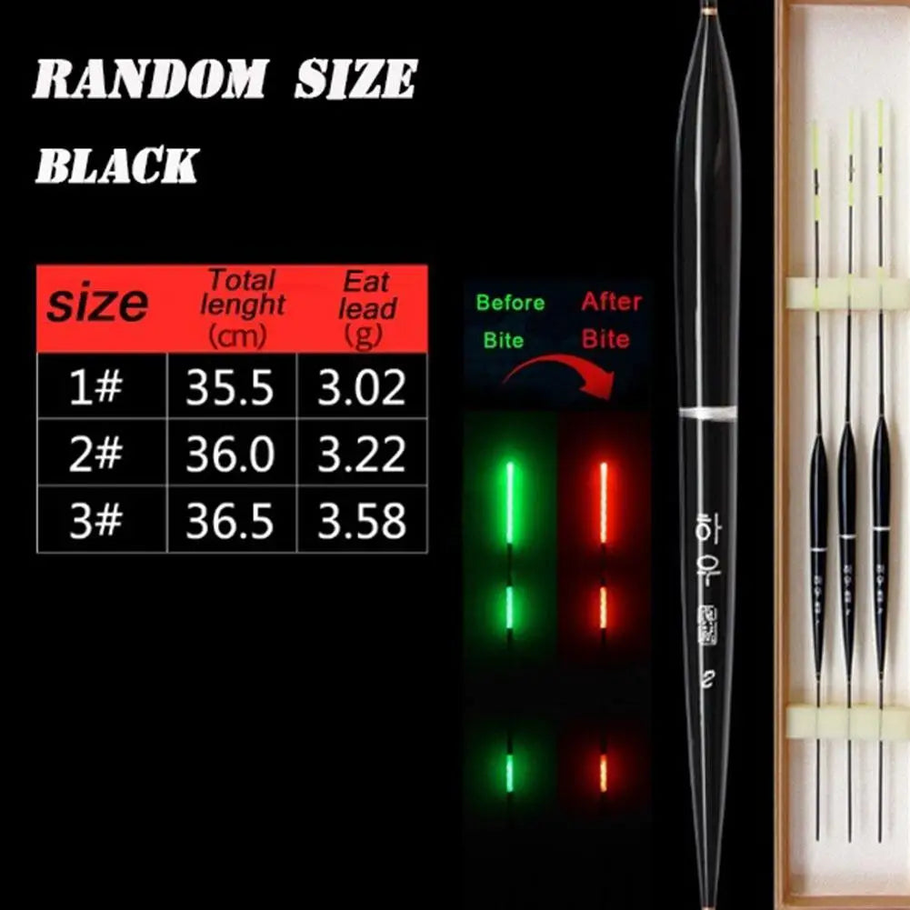 Battery Operated Night Fishing Float - Long-Distance Wood Light Bobber for River Fishing