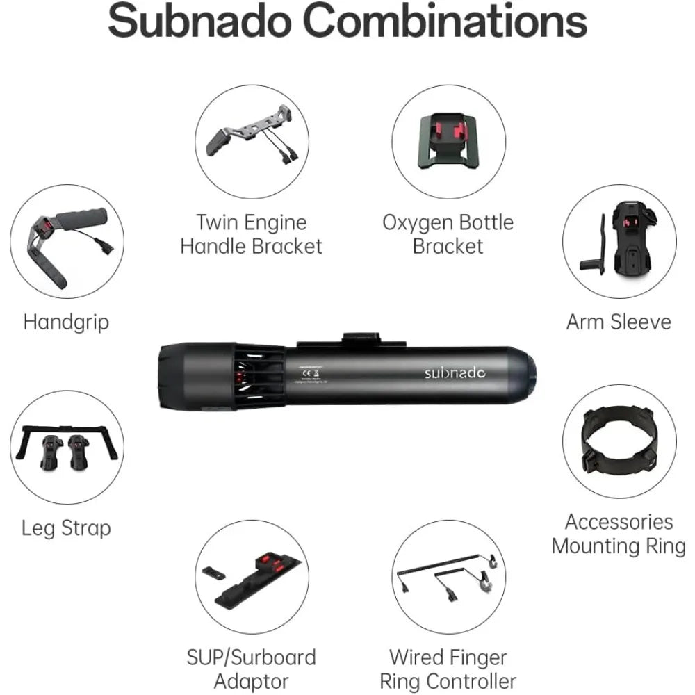 New Upgraded Subnado Underwater Scooter of 1PCS Main Unit, Water Scooter for Adults and Kids, Underwater Scooter for Pool