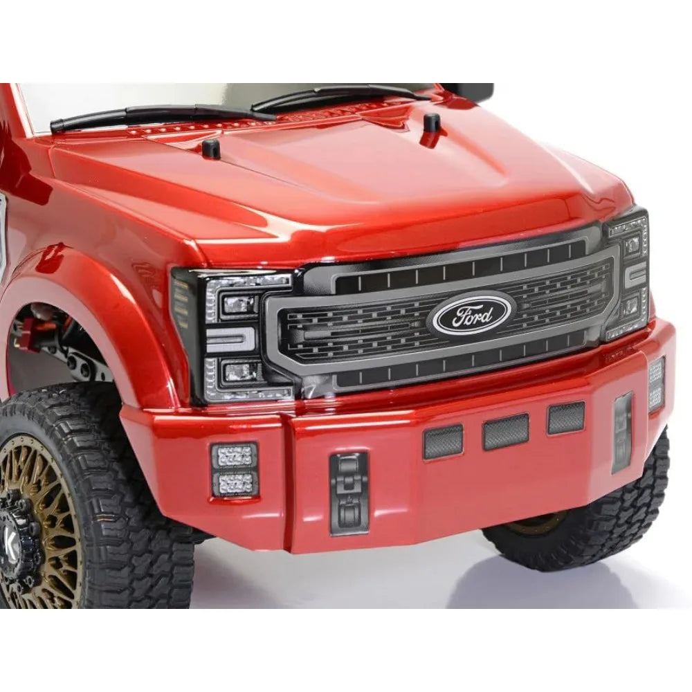 Wheel Edition 4WD RTR Truck, All-Terrain, Water-Proof for RC Hobbyists, Red Candy Apple