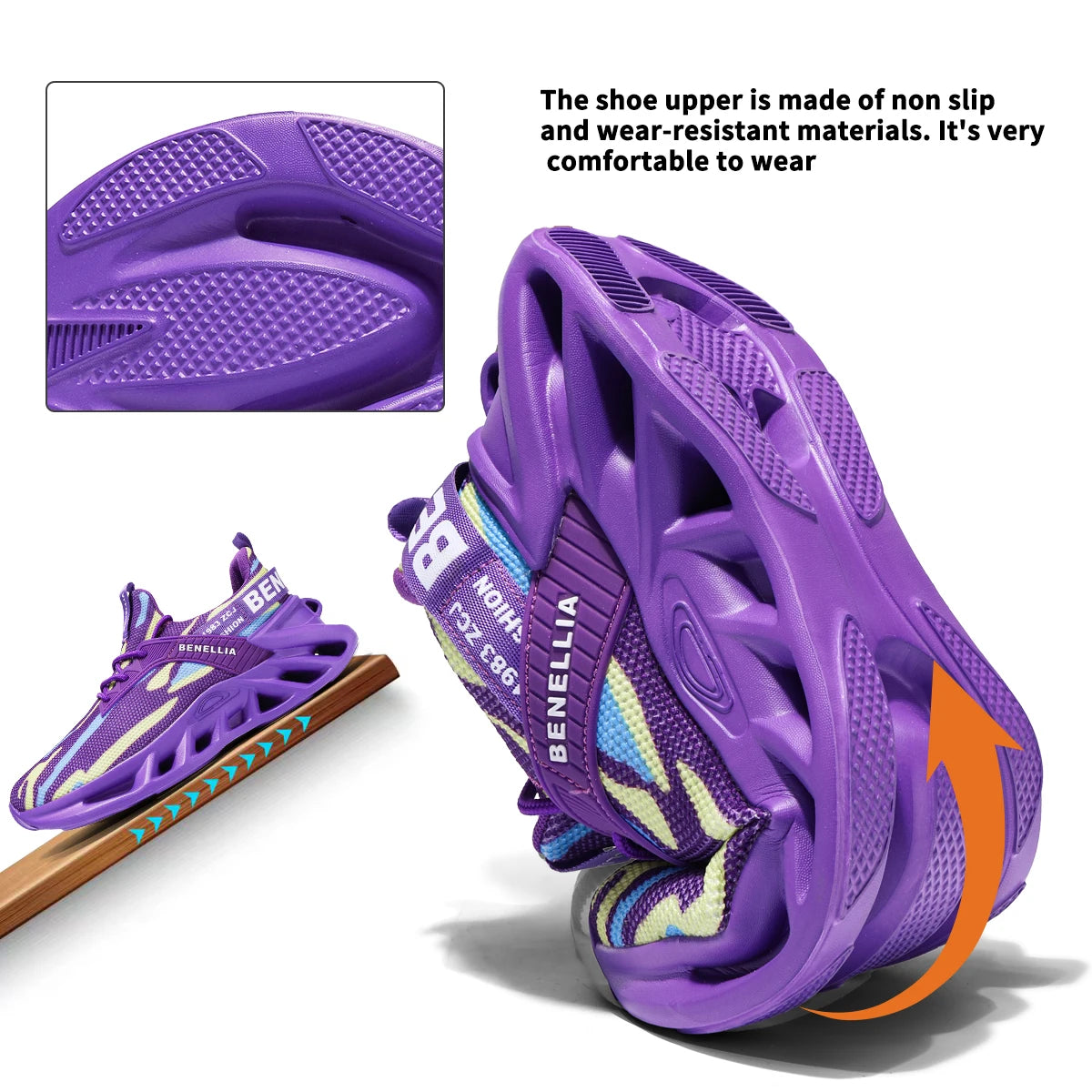 Running shoes for men and women, lightweight mesh, breathable and comfortable, flat and soft tennis shoes