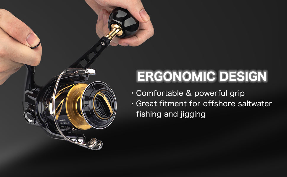 Gomexus Titanium Reel Power Knob 45 50mm TB45 for Stradic FJ/SW  Thunnus Ci4 6000 8000 12000  Twin power 8000fg  Trinidad A