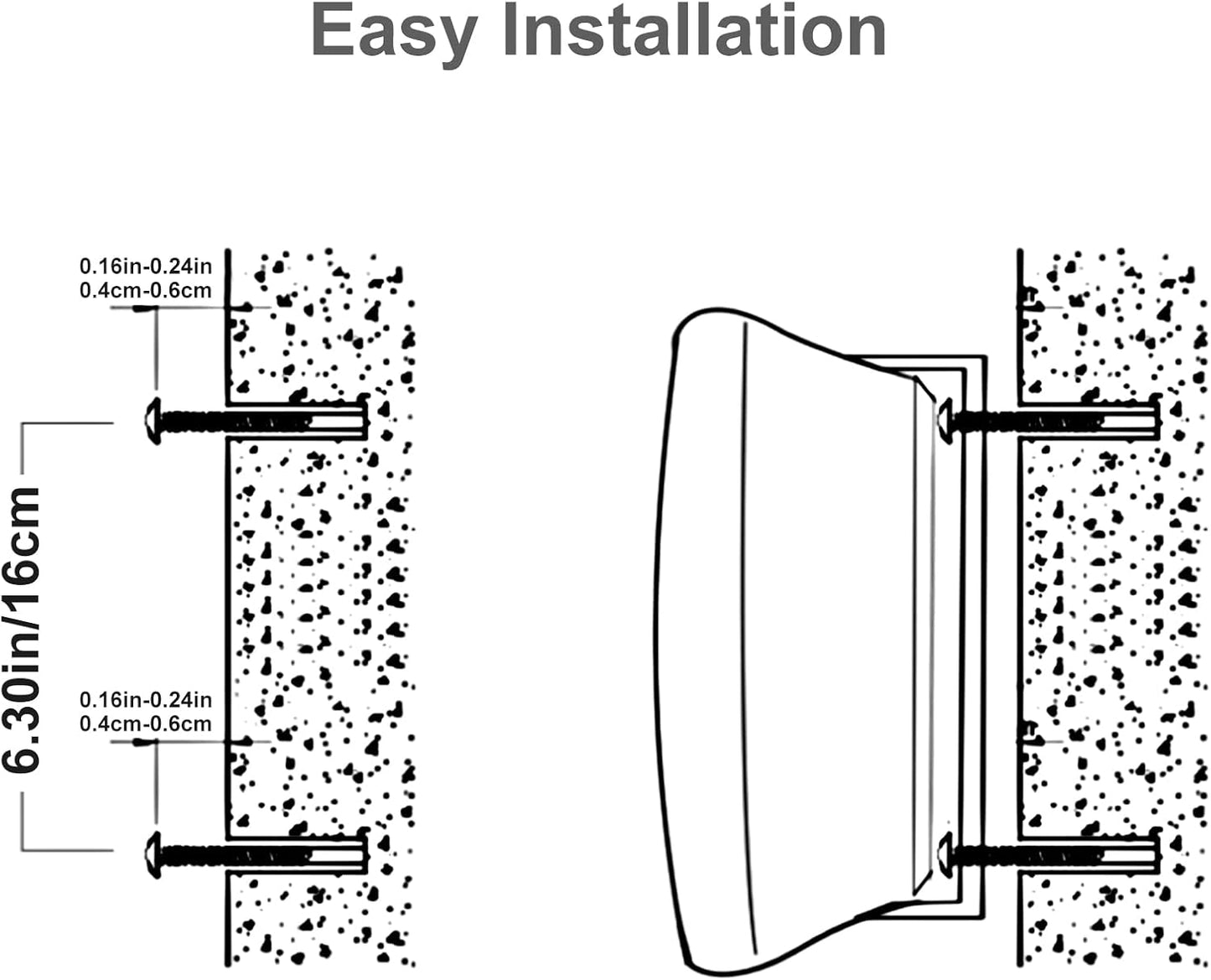 Herdio 5.25'' 300W Indoor Outdoor Waterproof Dual Speakers Home Theater Wall Mount System For Garage Basement living Room Black