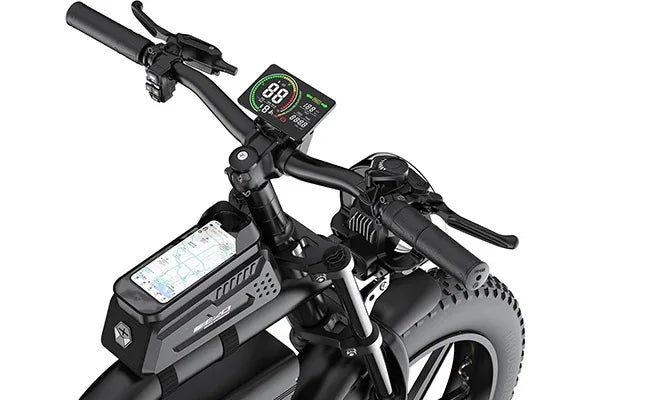 FREEGO Electric Bike for Adults 2100W Peak 40Ah Dual Battery  37MPH Off Road Fat Tire Electric Motorcycle with Full Suspension