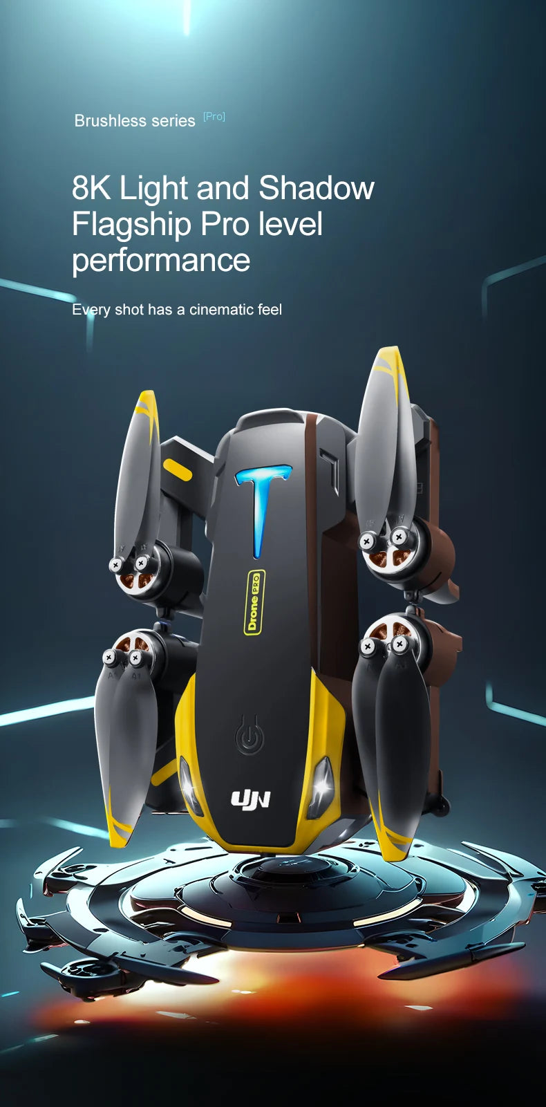 M8 drone, 8K camera intelligent obstacle avoidance, optical flow positioning precise hovering shooting,