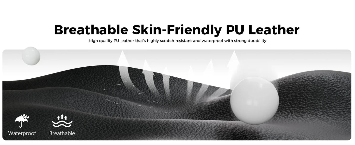 Office Chair: High Back Ergonomic W/ 3D Adjustable Lumbar, Headrest, Footrest, Reclining Mesh & Linkage Armrest