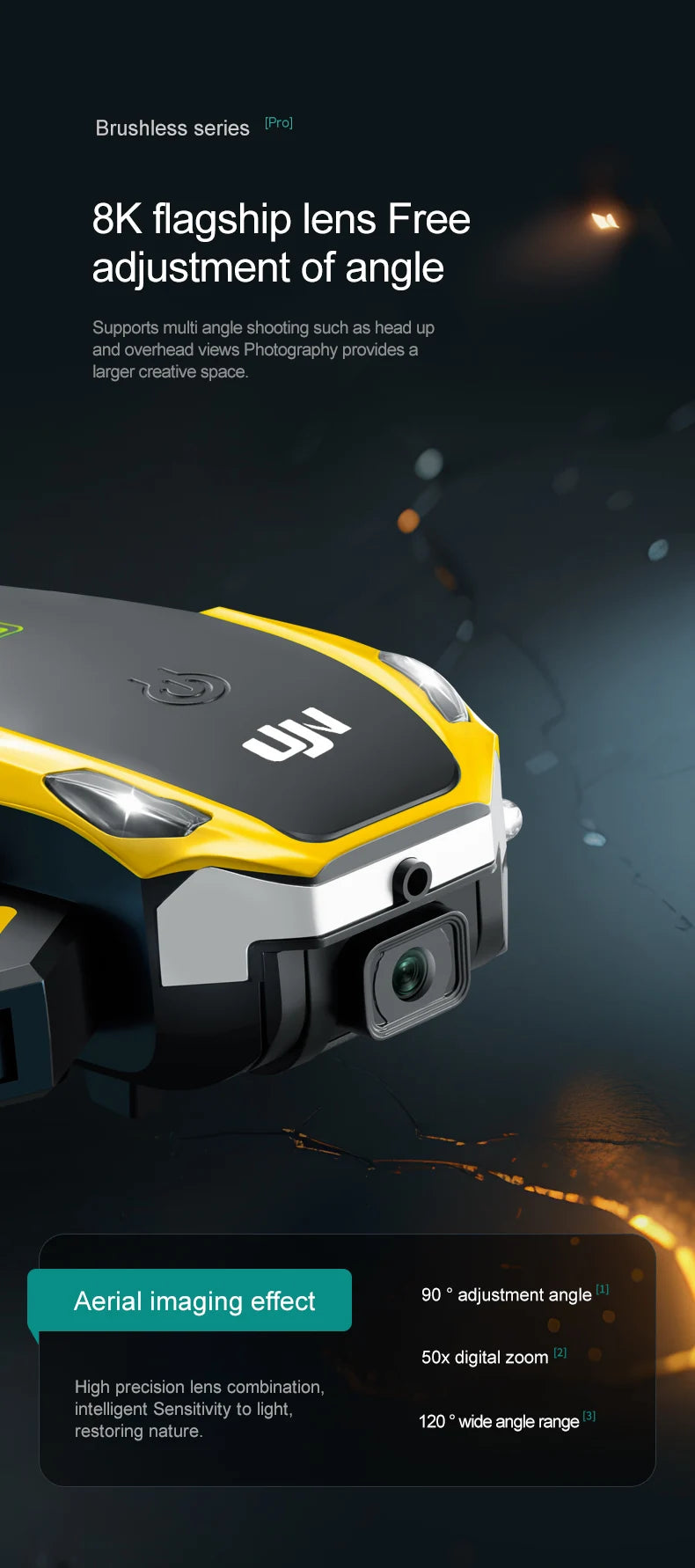 M8 drone, 8K camera intelligent obstacle avoidance, optical flow positioning precise hovering shooting,