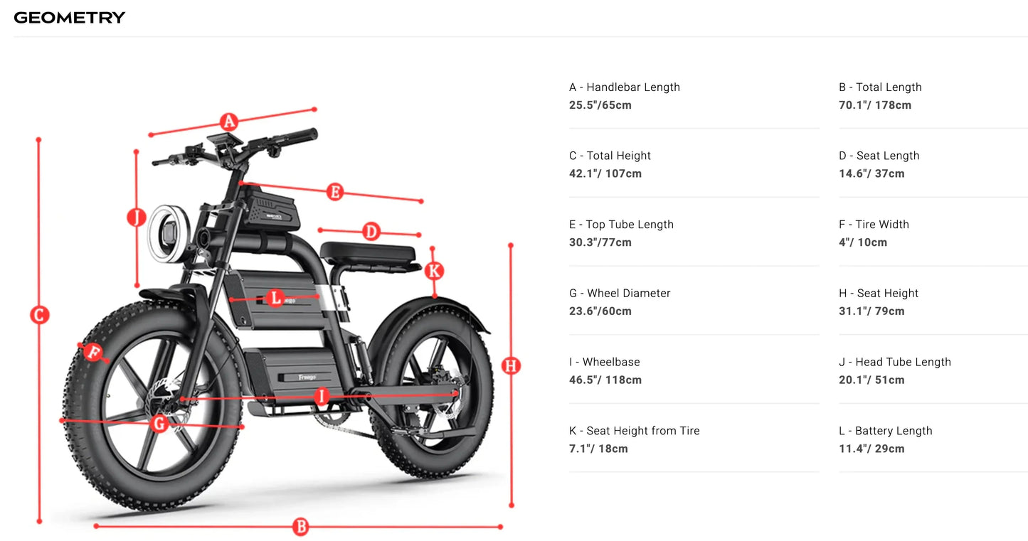 FREEGO Electric Bike for Adults 2100W Peak 40Ah Dual Battery  37MPH Off Road Fat Tire Electric Motorcycle with Full Suspension