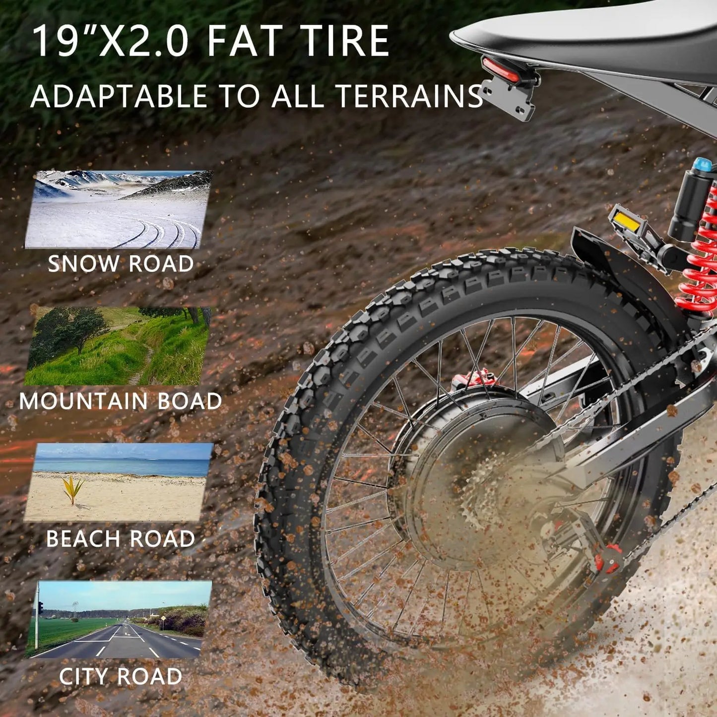 Freego Electric Dirt Bike for Adults X2 Pro Electric Motorcycle 6000W Motor 1800wh Battery Full Suspension 50MPH off-road E-Bike