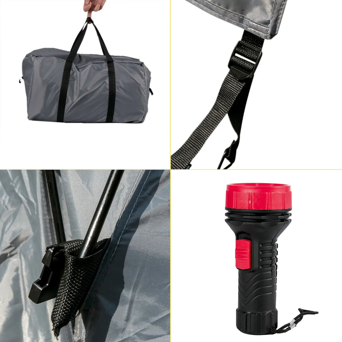 SucceBuy 5-8 FT Waterproof Truck Tent Car Accessories Bed for Full/Mid Size Truck 2-Person Sleeping Capacity for Camping Hiking