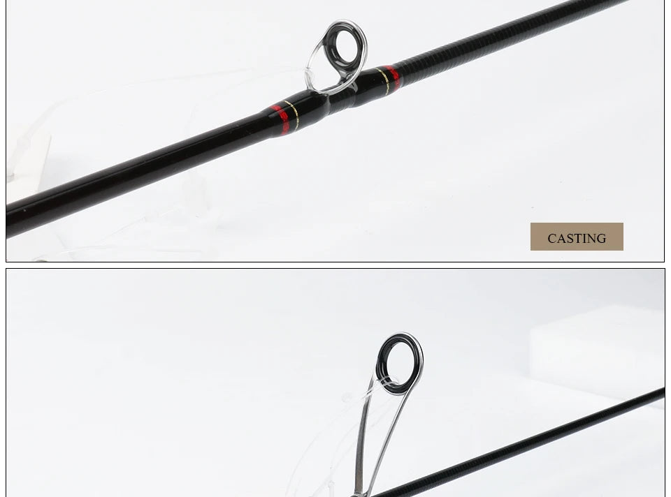 KUYING TETON 1.56m 1.8m 1.86m 1.9m 1.92m 1.98m Super Ultra Soft Light Baitcasting Casting Spinning Lure Fishing Rod Pole Combo