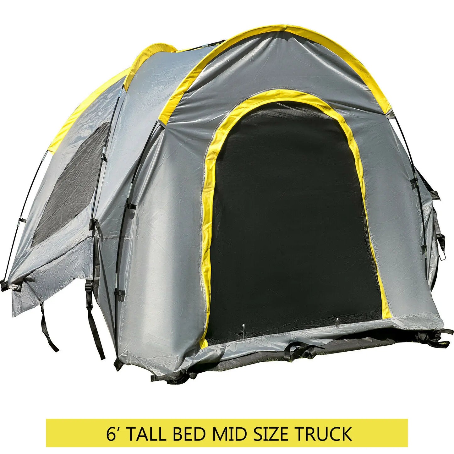 SucceBuy 5-8 FT Waterproof Truck Tent Car Accessories Bed for Full/Mid Size Truck 2-Person Sleeping Capacity for Camping Hiking
