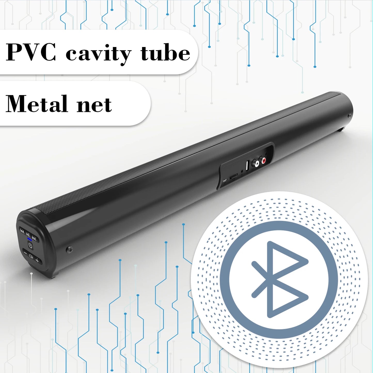 2024 Soundbar Sound Wireless Bluetooth Car Computer Speaker Stereo Tv Home Theater Sombar For 3.5mm Output PC