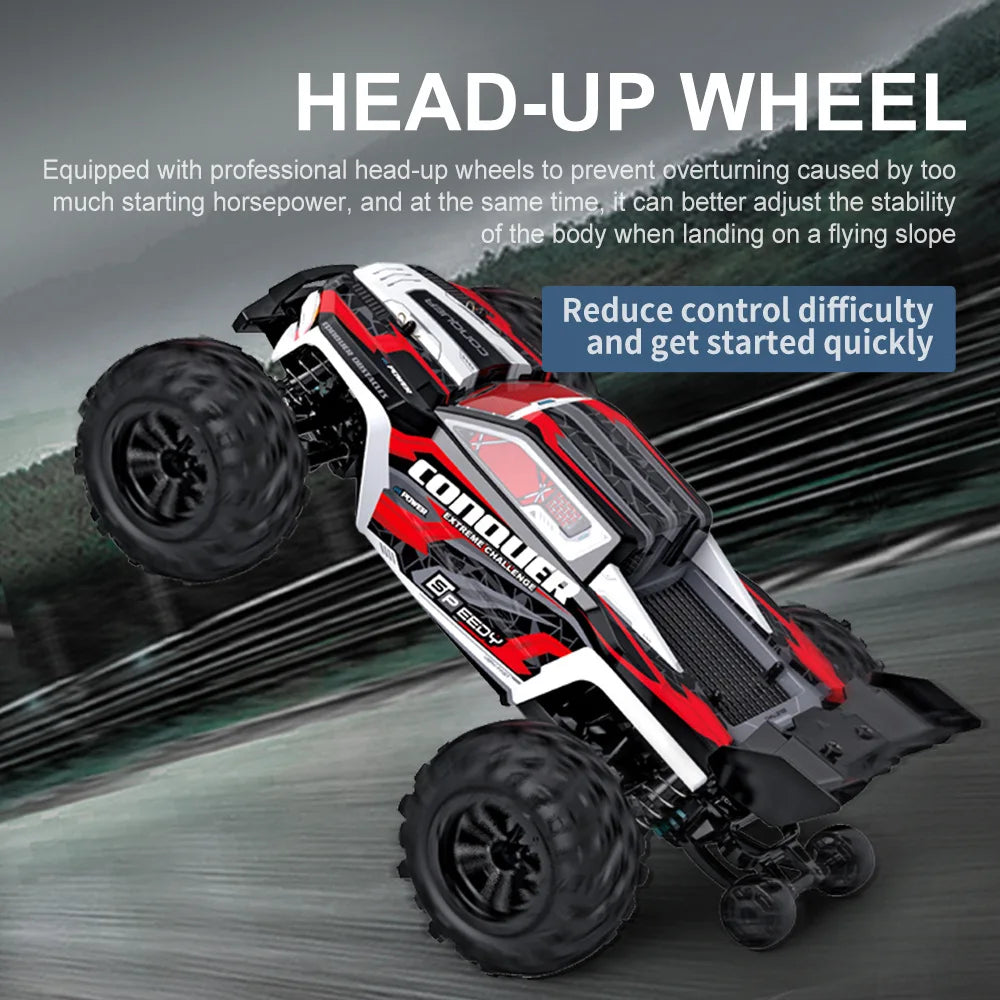 16102 1:16 Rc Car With Led Light 4WD 50km/h Off-road Vehicle High Speed Drift Car For Kid Vs Wltoys Boys Kids Birthday Gifts