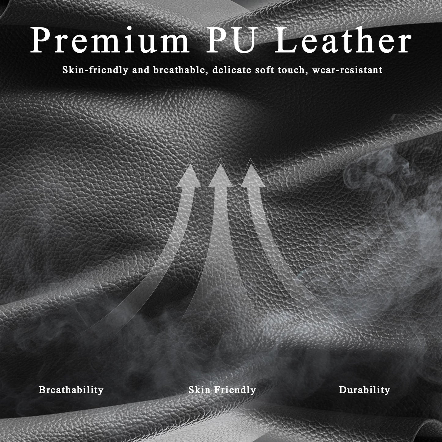 Gaming Chair with Pocket Spring Cushion and Footrest, Ergonomic Computer Chair for Adults, Breathable PU Leather Game Chair, Adj