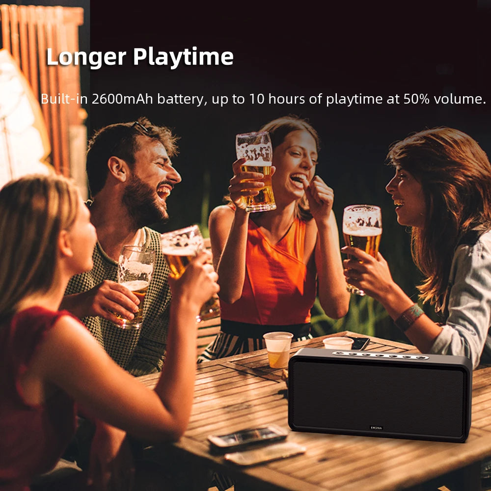 DOSS Home Bluetooth Speaker Powerful 32W Stereo Sound Bold Bass Subwoofer Music Sound Box TWS Wireless Pairing Portable Speakers