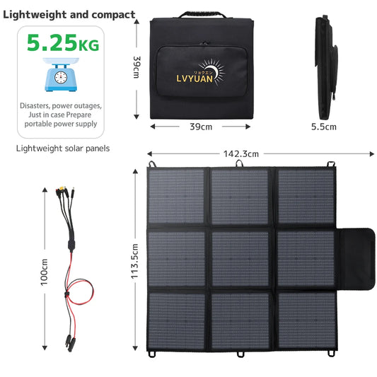 200W/300W Solar Power Monocrystalline Outdoor RV Solar Panel Module for Off Grid Waterproof/Portable Solarpanels