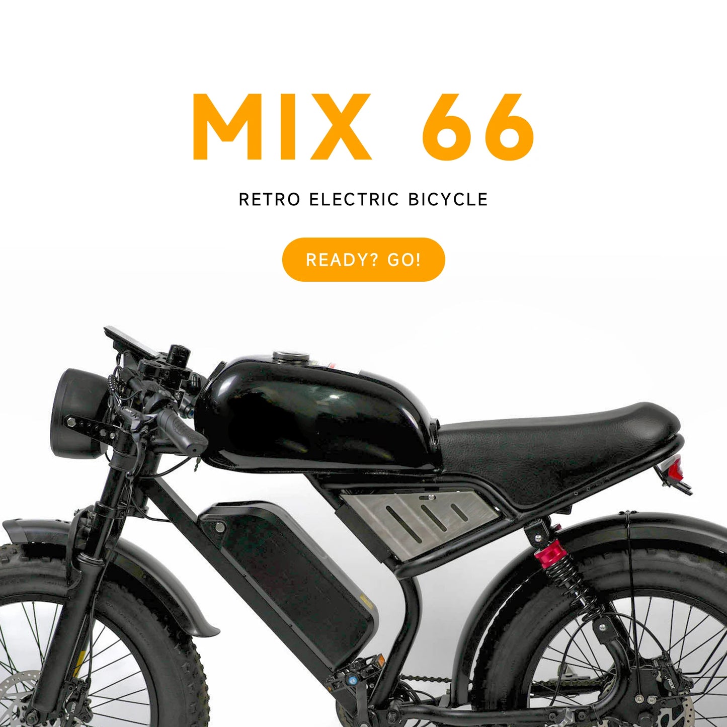 20" Electric Motorcycles Mountain fat tire E Bike for Adults, 1000W Peak Motor Ebike 29Mph 35Miles 48V 15.6AH Electric Bicycle