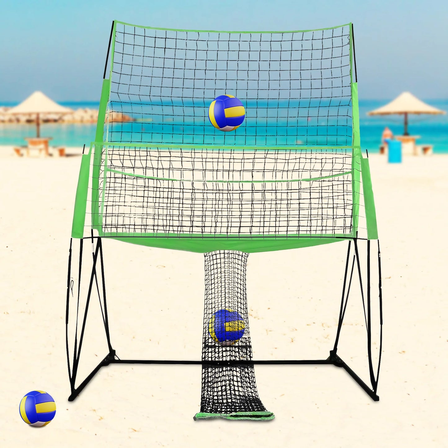 Bymaocar 2.44*3.35M Volleyball Training Net, Nylon Volleyball Practice Net, Volleyball Trainer Equipment Net
