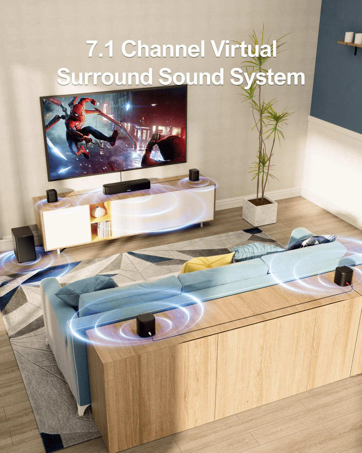 ULTIMEA 7.1ch Virtual Surround Soundbar Peak Power 330W