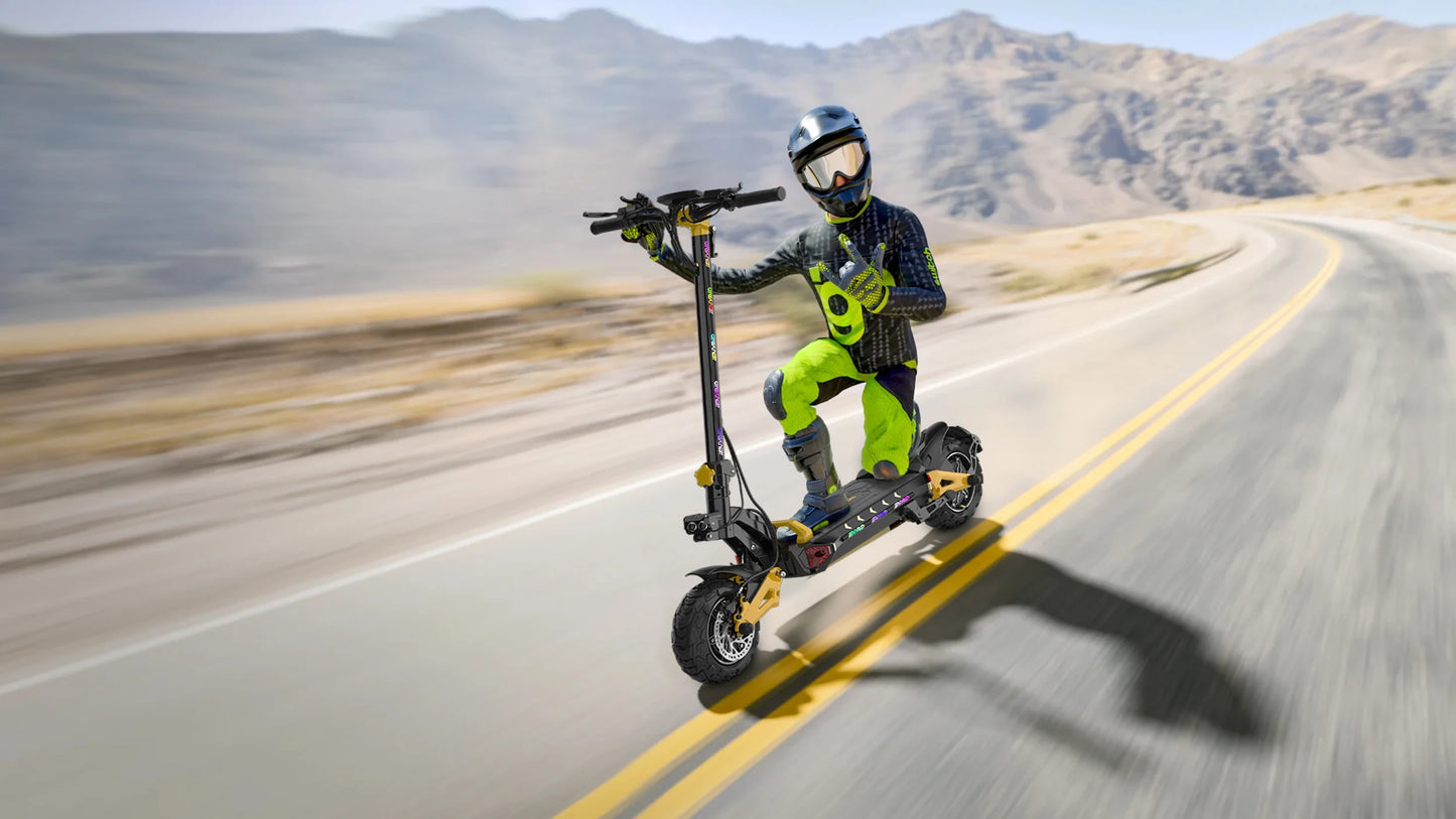 IENYRID ES60 Electric Scooter, 2*1200W Dual Motor, 48V 23Ah Battery, 11-inch Tire, 60km/h Max Speed, 70km Range, Hydraulic Brake