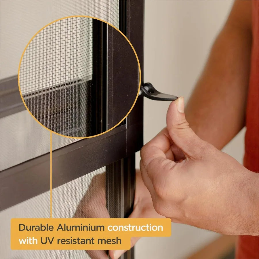 V2 Patio Pet Door Screen Insert Panel for Sliding Doors Fits Door Track Min Height 62.99 to Max Height 84.25 UV Resistant Mesh