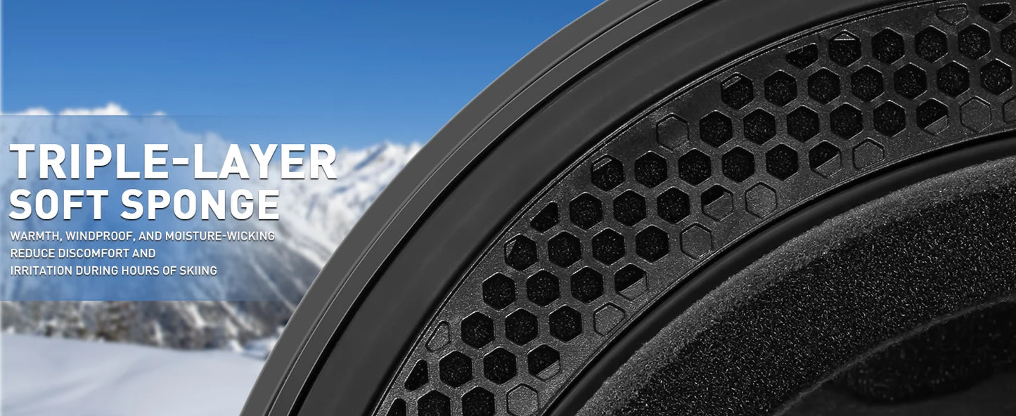 KAPVOE Ski Goggles Double Layers Anti-fog Big Ski Glasses Skiing Mask Snowboard Eyewear Outdoor Men Women UV400 Snow Goggles New