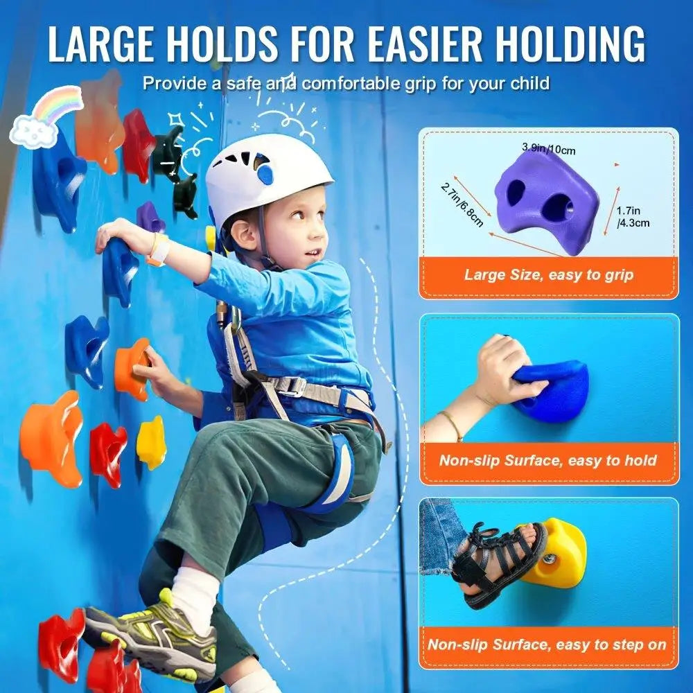 72 Rock Climbing Holds Climbing Rocks for Indoor Outdoor Use Rock Wall Climbing Grips