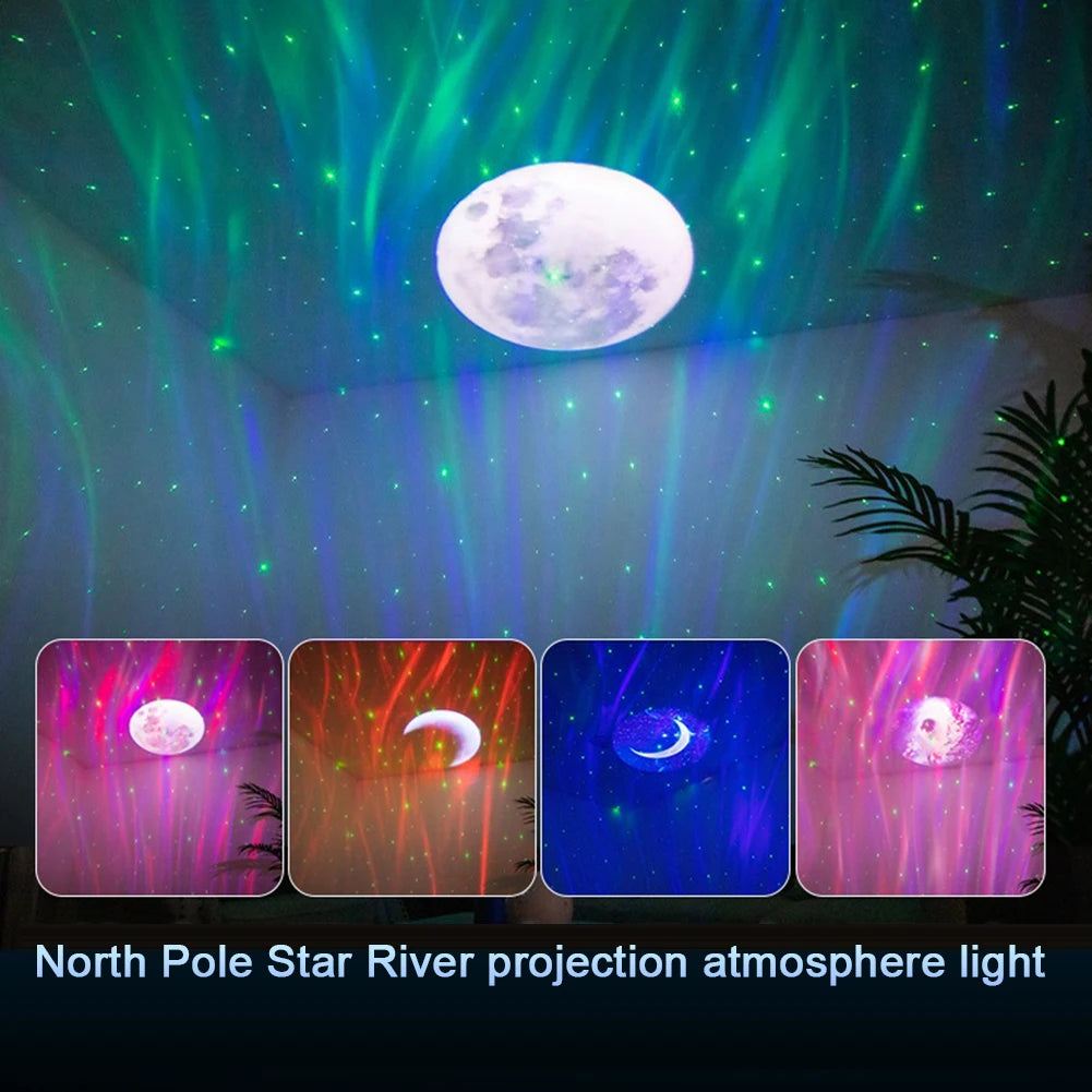 LED Northern Lights Aurora Projector Galaxy Star Night Light Projector Galaxy Starry Projection Lamp Aurora Lighting for Bedroom
