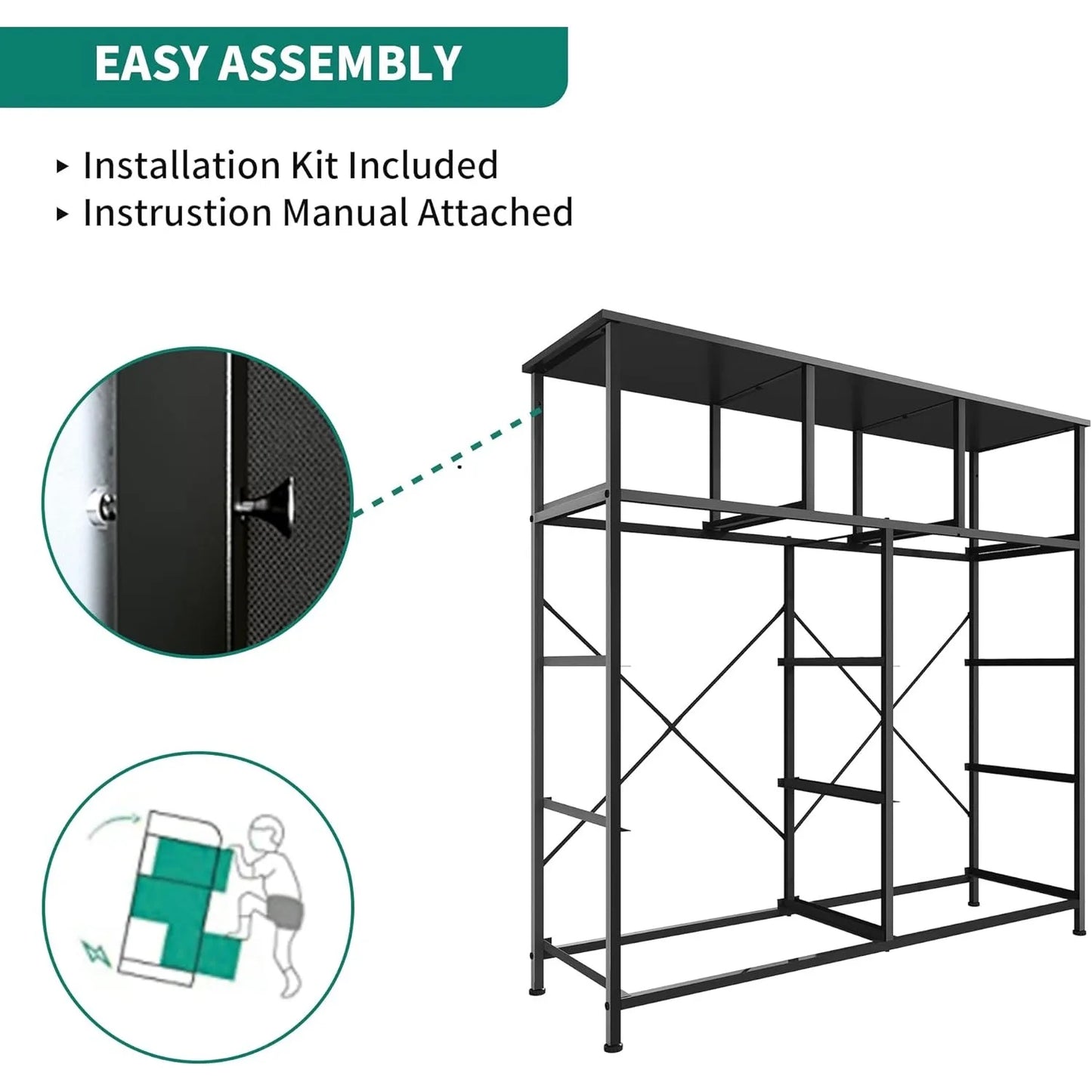 Dresser for Bedroom with 9 Drawers - Fabric Storage Tower, Tall Chest Organizer Unit for Living Room, Entryway, Closets, Brown