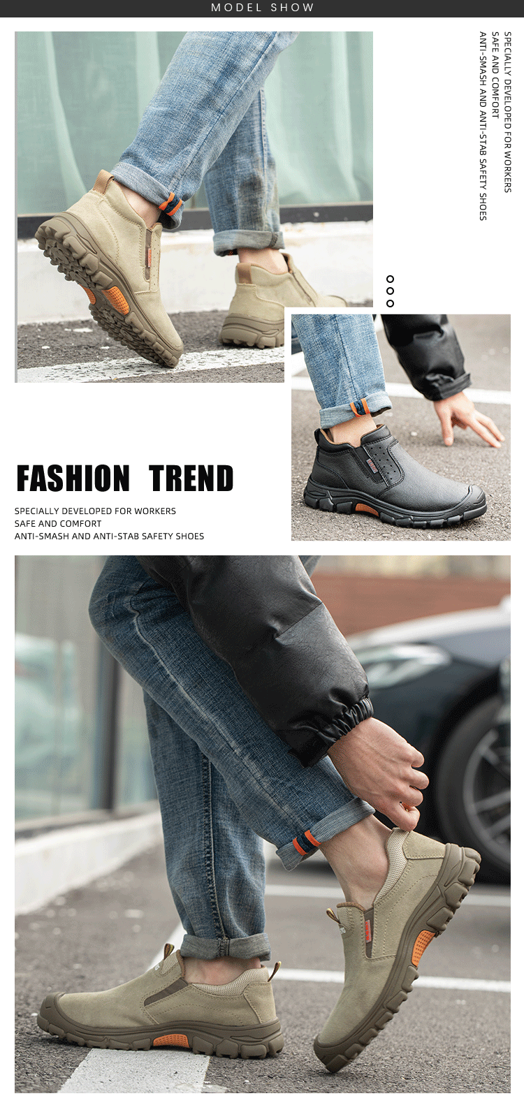 Men Work Shoes Breathable Work Sneakers Composite Toe Safety Shoes Anti-Puncture Indestructible Shoes Welders Safety Boots