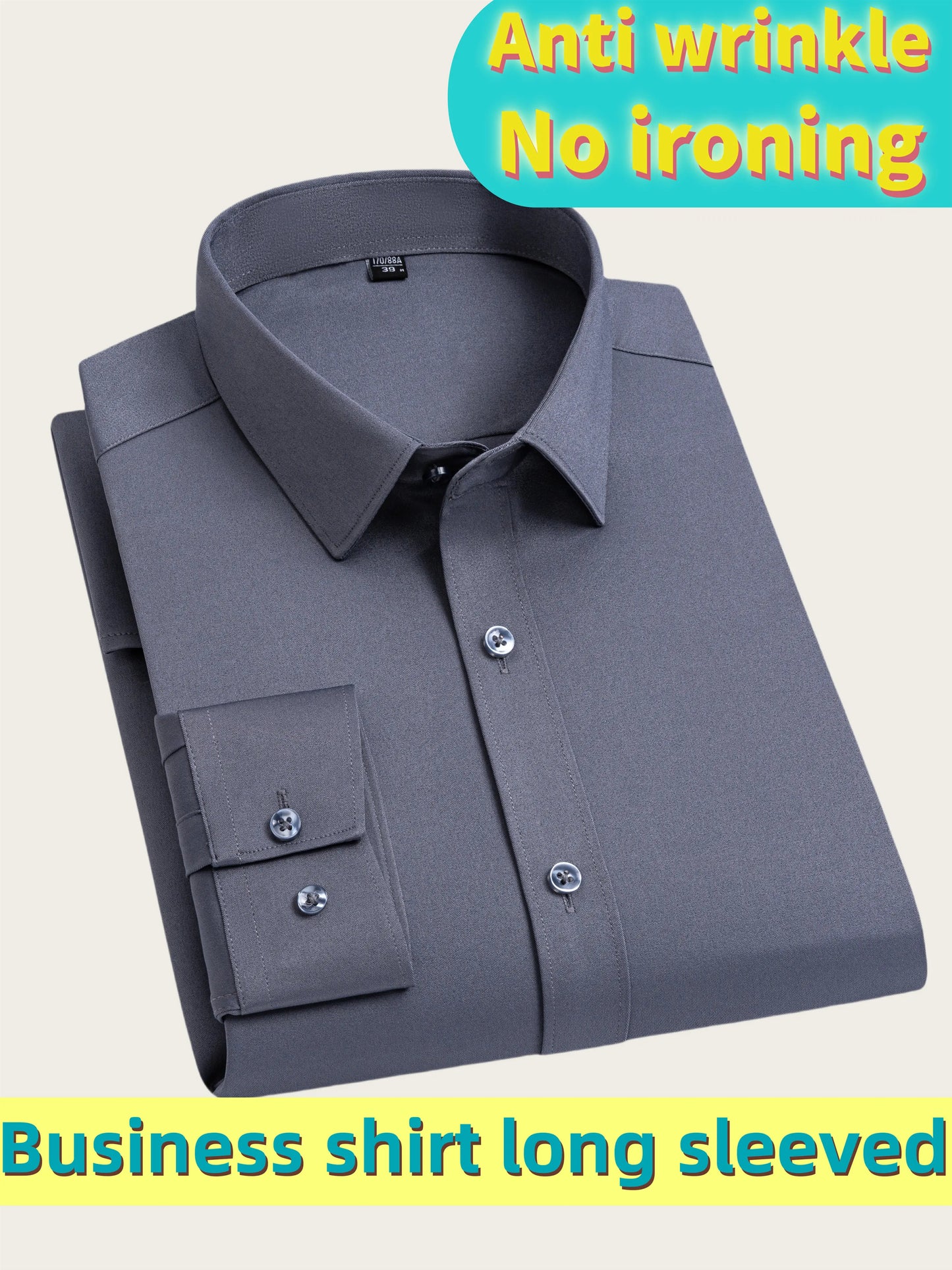 Men's Ultra-Stretch Shirt - High-Quality Silky Business Formal Long-Sleeve Shirt for Social and Casual Wear
