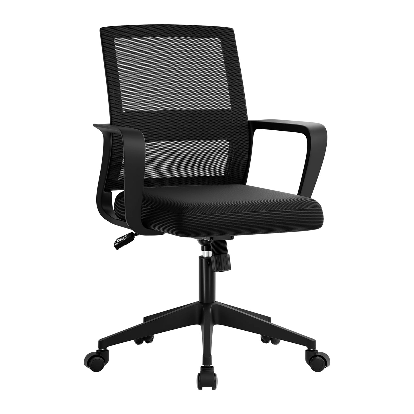 SUKIDA Mesh Office Chair, Ergonomic Desk Chair with Upholstery, Executive Chair with Armrests,Height-Adjustable Computer Chair