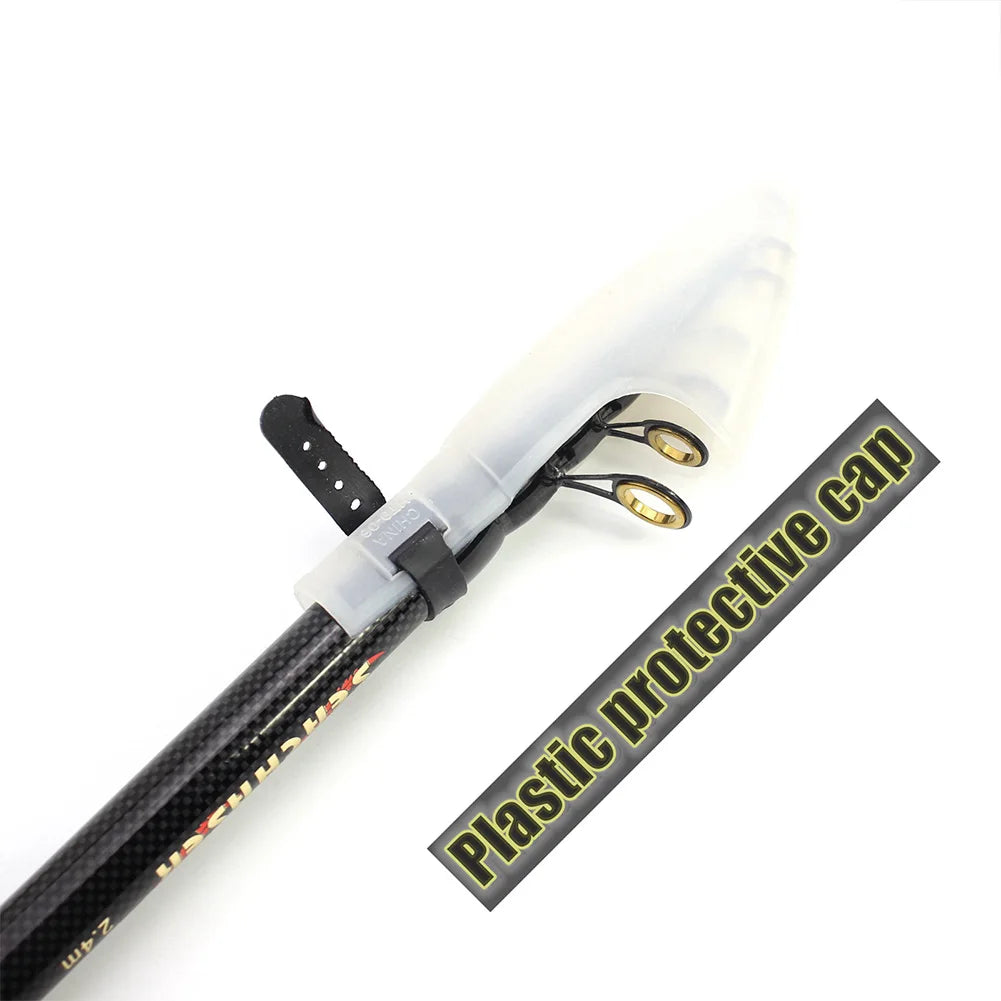 1.8m/2.1m Fishing Rod Portable Ultra Short Sea Rod Carbon Shrink Mini Long Casting Fishing Accessories Carbon Fiber Material