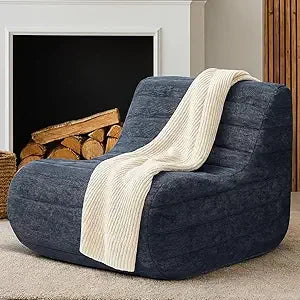 Bean Bag Chair, Fireside Bean Bags Lazy Sofa Sack, Big Beanbag Chair Floor Couch, Memory Foam Lounge Chair for Bedroom, Living R