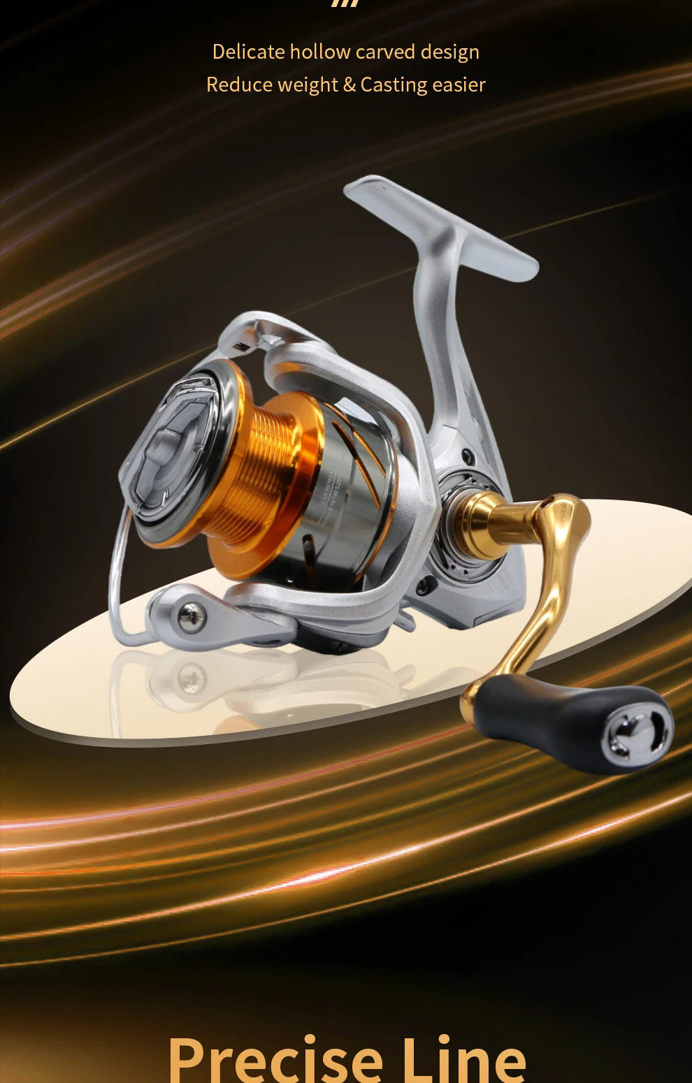 TC Spinning Fishing Reels Metal Spool Interchangeable Freshwater Saltwater Trout Carp Spinning Reel