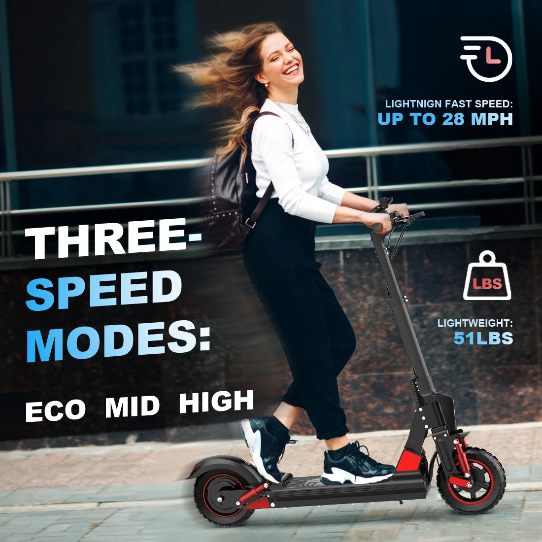 BOGIST C1 PRO Adult Electric Scooter 500W Motor 48V15AH Battery Foldable Electric Scooter 10 Inch Tire Off-Road Electric Scooter