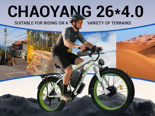 ORLMS XDC600 adult E-bike 1000W 52V 30Ah battery  Electric Bike,26-inch All-terrain fat tire E-Mountain bike