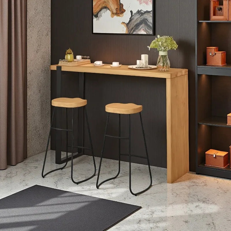 Bar Table High Folding Counter Cocktail Round Bistro Stool Home Kitchen Restaurant Cafe Club Decor Breakfast Cafe Living Room